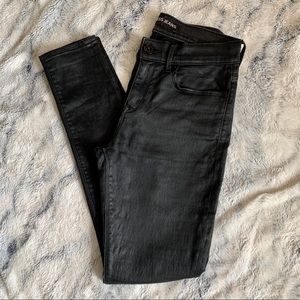 Express Coated Black Jean
